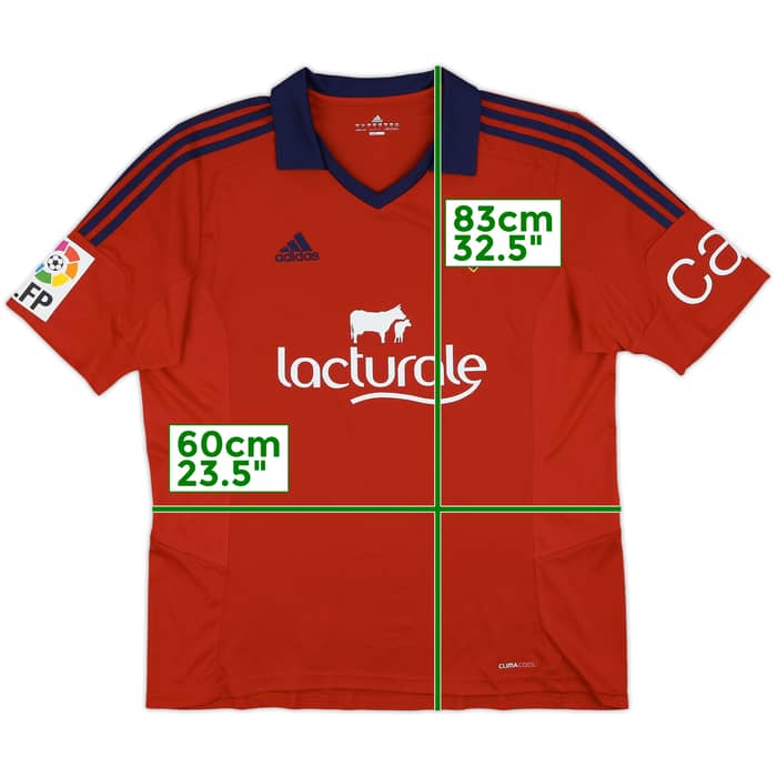 2013-14 Osasuna Home Shirt - 9/10 - (XL)