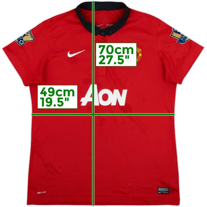 2013-14 Manchester United Home Shirt - 7/10 - (Women's L)