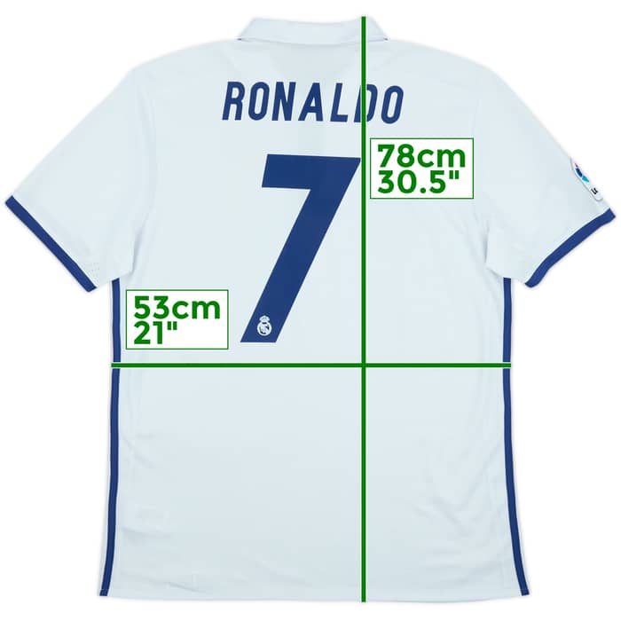 2016-17 Real Madrid Home Shirt Ronaldo #7 - 5/10 - (L)