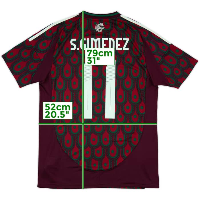 2024-25 Mexico Home Shirt S.Gimenez #11 - 10/10 - (L)