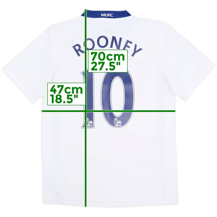 2008-10 Manchester United Away Shirt Rooney #10 - 7/10 - (S)