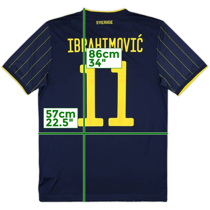 2020-22 Sweden Away Shirt Ibrahimovic #11 - 10/10 - (M)