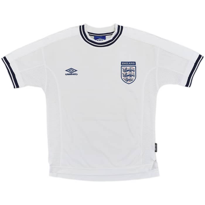 1999-01 England Home Shirt - 8/10 - (Y)