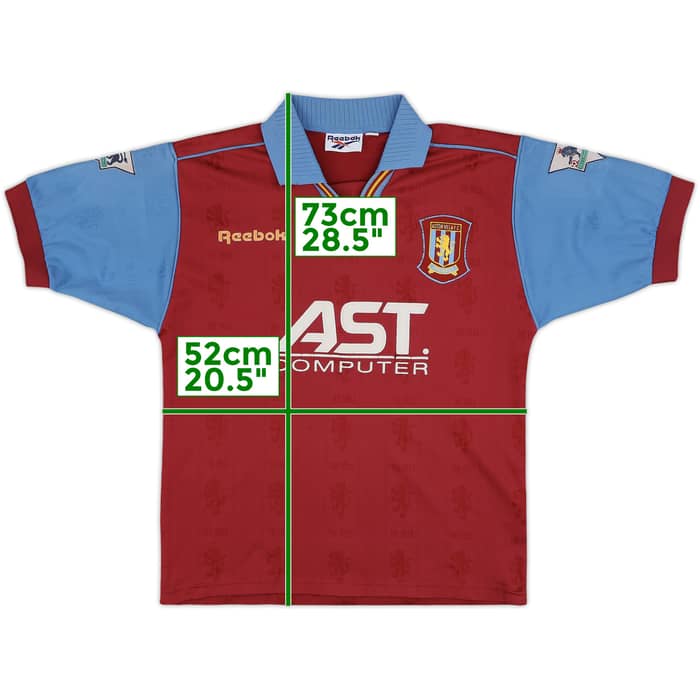 1995-97 Aston Villa Home Shirt - 5/10 - (S)