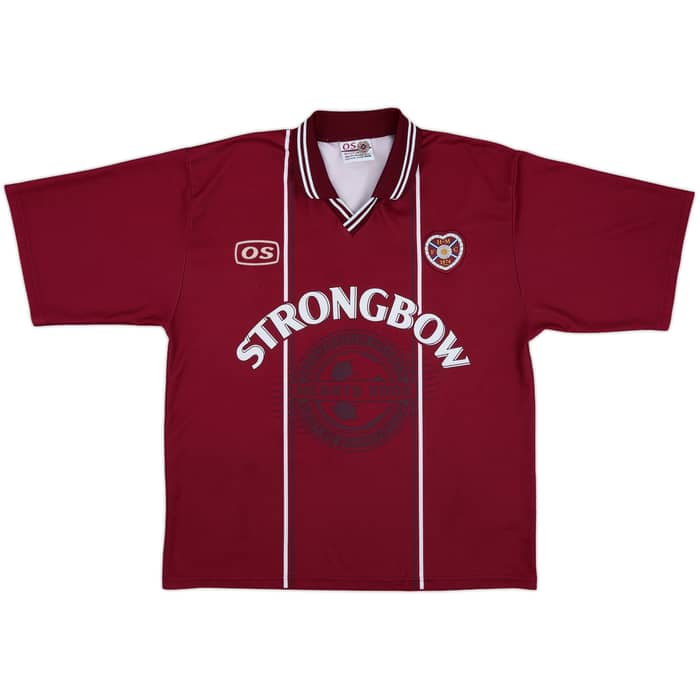 1999-00 Hearts Home Shirt - 8/10 - (L)