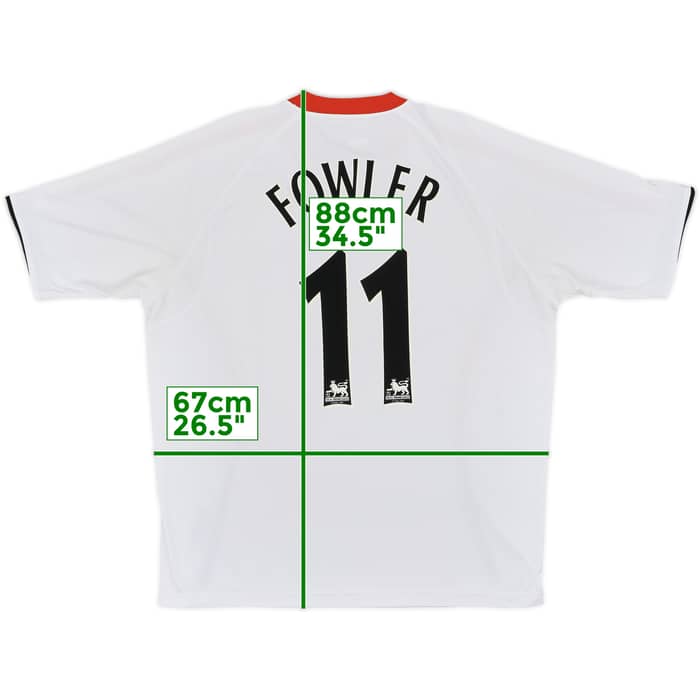 2005-06 Liverpool Away Shirt Fowler #11 - 8/10 - (XL)