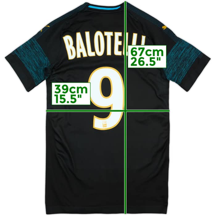 2018-19 Olympique Marseille Away Shirt Balotelli #9 - 8/10 - (S)