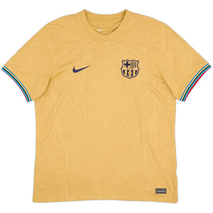 2022-23 Barcelona Away Shirt Lewandowski #9 - 10/10 - (L)