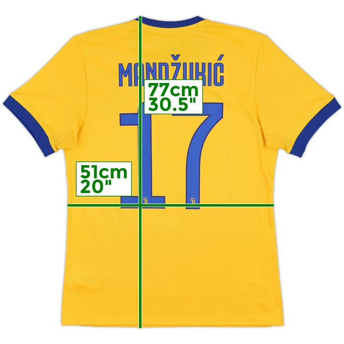 2017-18 Juventus Away Shirt Mandzukic #17 - 7/10 - (M)