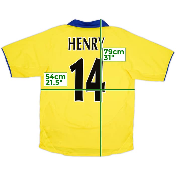 2003-05 Arsenal Away Shirt Henry #14 - 7/10 - (M)
