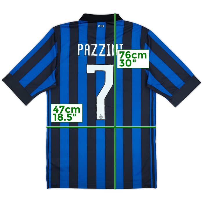 2011-12 Inter Milan Home Shirt Pazzini #7 - 8/10 - (S)