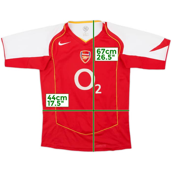 2004-05 Arsenal Home Shirt - 8/10 - (XL.Boys)