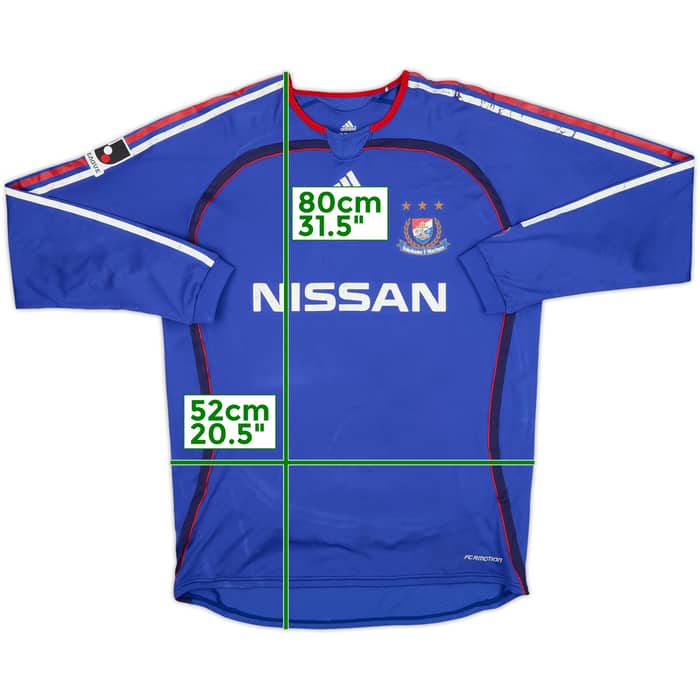 2006 Yokohama F Marinos Authuentic Home L/S Shirt - 5/10 - (XL)