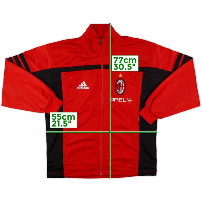 2000-01 AC Milan adidas Track Jacket - 8/10 - (S/M)