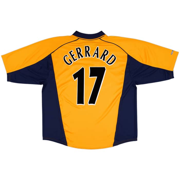 2000-02 Liverpool Away Shirt & Shorts Gerrard #17 - 9/10 - (XL)