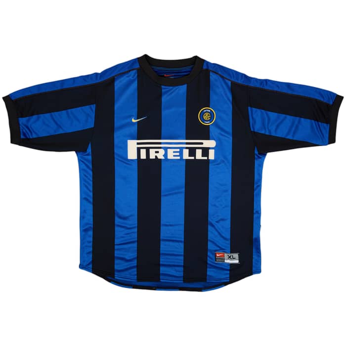 1999-00 Inter Milan Home Shirt Ronaldo #9 - 8/10 - (XL)
