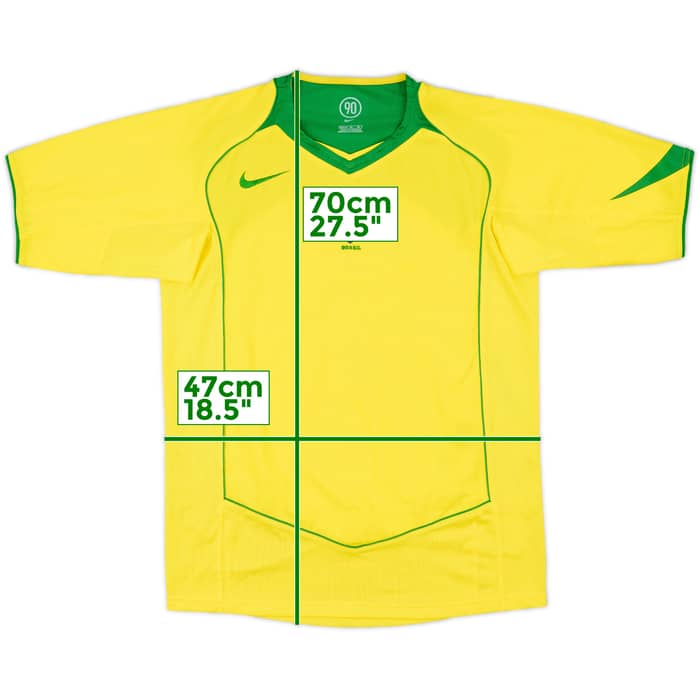 2004-06 Brazil Home Shirt - 10/10 - (Women's XL)