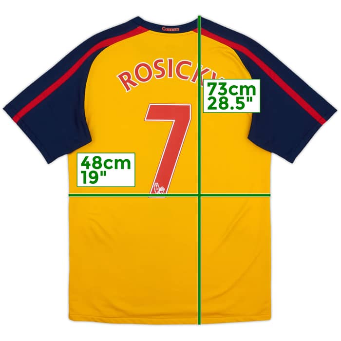 2008-09 Arsenal Away Shirt Rosicky #7 - 9/10 - (S)