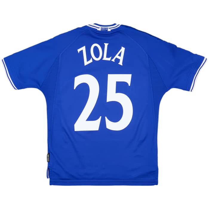 1999-01 Chelsea Home Shirt Zola #25 - 9/10 - (M)