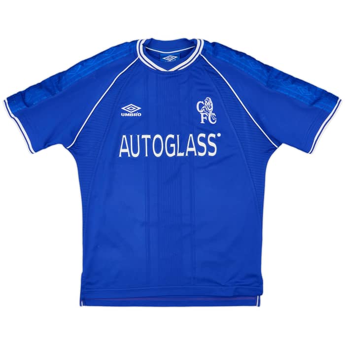 1999-01 Chelsea Home Shirt Zola #25 - 9/10 - (M)