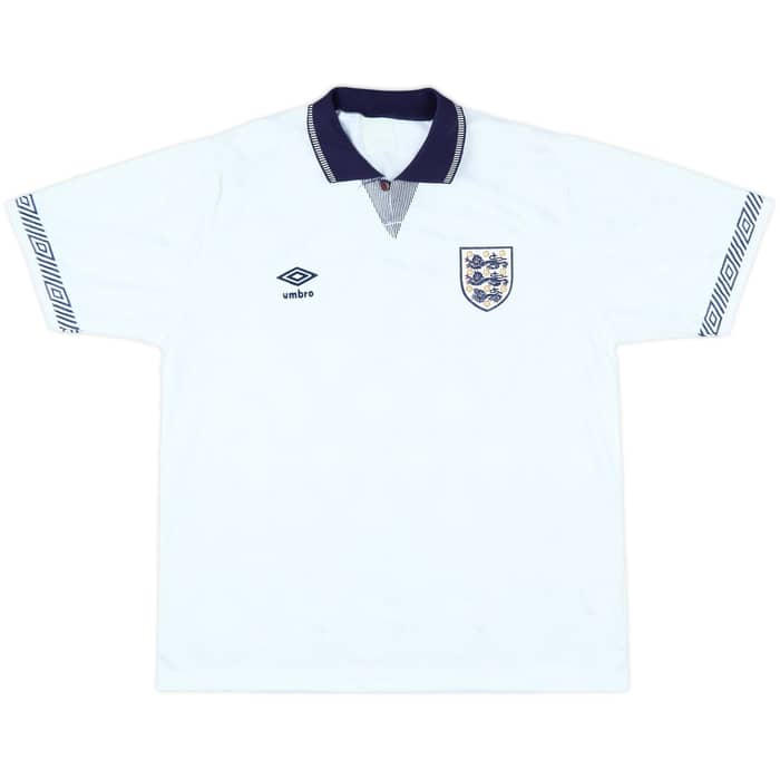 1990-92 England Home Shirt - 10/10 - (XL)
