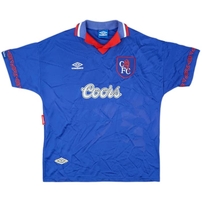 1994-95 Chelsea Home Shirt Hoddle #20 - 9/10 - (L)