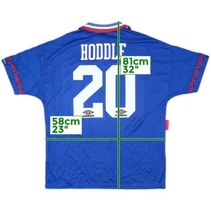 1994-95 Chelsea Home Shirt Hoddle #20 - 9/10 - (L)