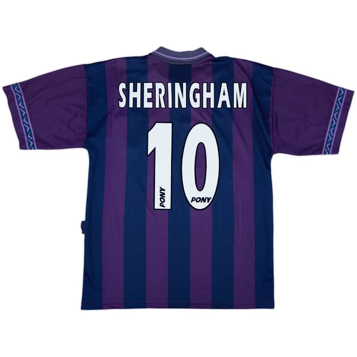 1995-97 Tottenham Away Shirt Sheringham #10 - 8/10 - (M)
