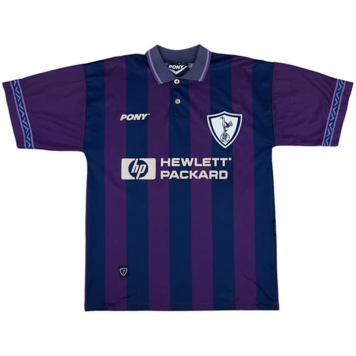 1995-97 Tottenham Away Shirt Sheringham #10 - 8/10 - (M)