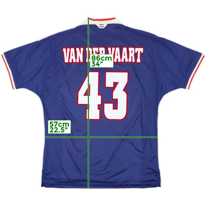 1999-00 Ajax Away Shirt Van Der Vaart #43 - 9/10 - (XL)
