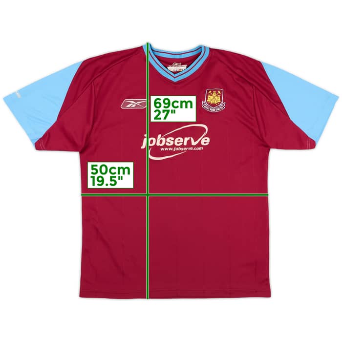2003-05 West Ham Home Shirt - 8/10 - (M)