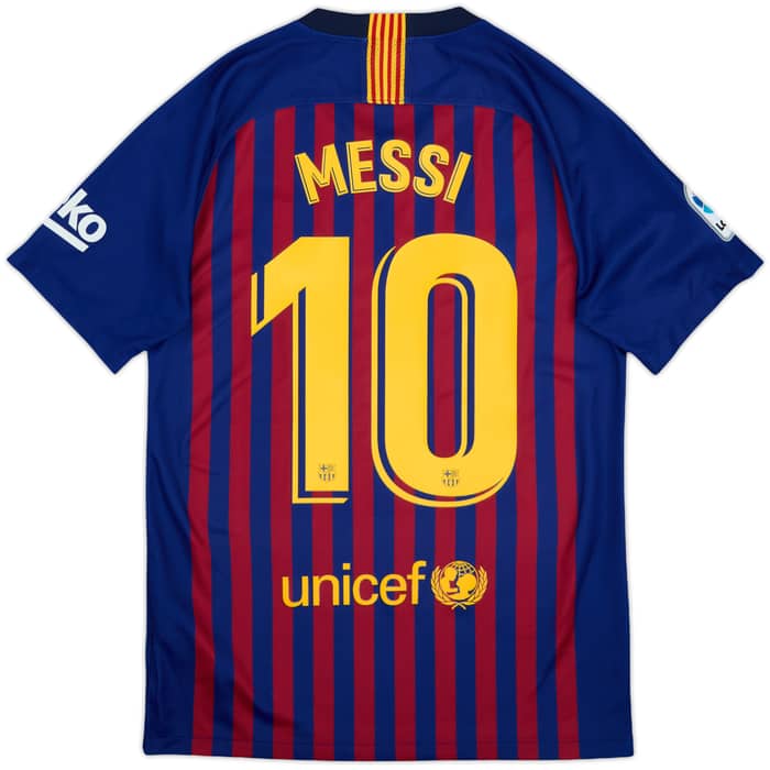 2018-19 Barcelona Home Shirt Messi #10 - 10/10 - (S)