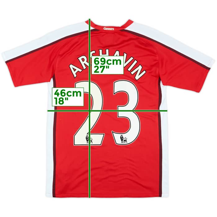 2008-10 Arsenal Home Shirt Arshavin #23 - 9/10 - (XL.Boys)