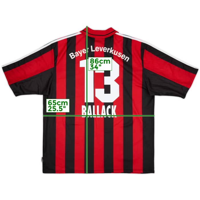 2001-02 Bayer Leverkusen Home Shirt Ballack #13 - 8/10 - (XXL)