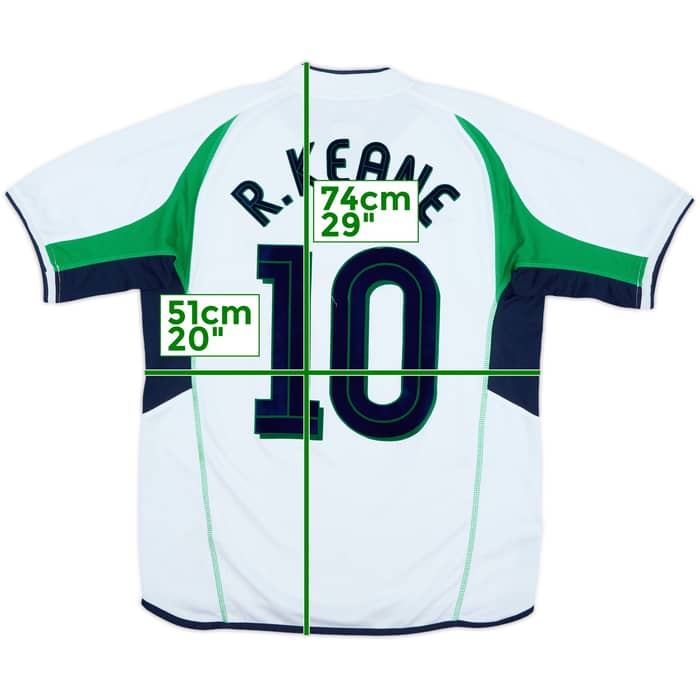 2002-03 Ireland Away Shirt R.Keane #10 - 8/10 - (M)
