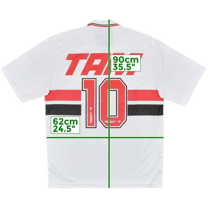 1993 Sao Paulo Home Shirt #10 - 8/10 - (XL)
