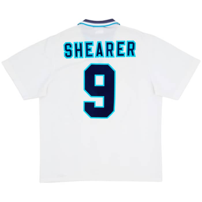 1995-97 England Home Shirt Shearer #9 - 8/10 - (XL)