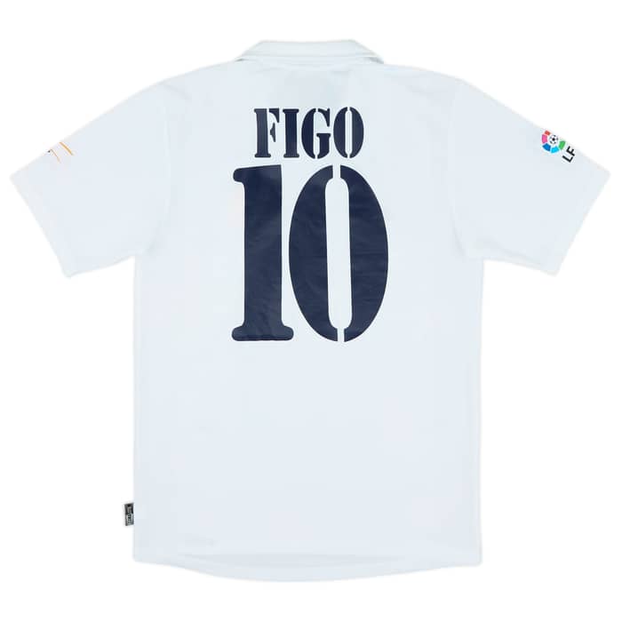 2002-03 Real Madrid Centenary Home Shirt Figo #10 - 7/10 - (S)