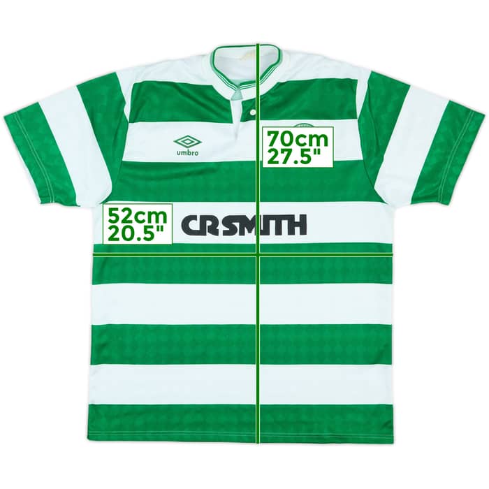 1987-89 Celtic Centenary Home Shirt - 8/10 - (S)