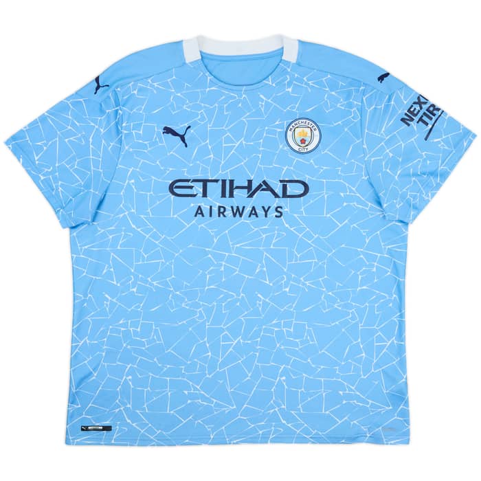 2020-21 Manchester City Home Shirt De Bruyne #17 - 8/10 - (3XL)