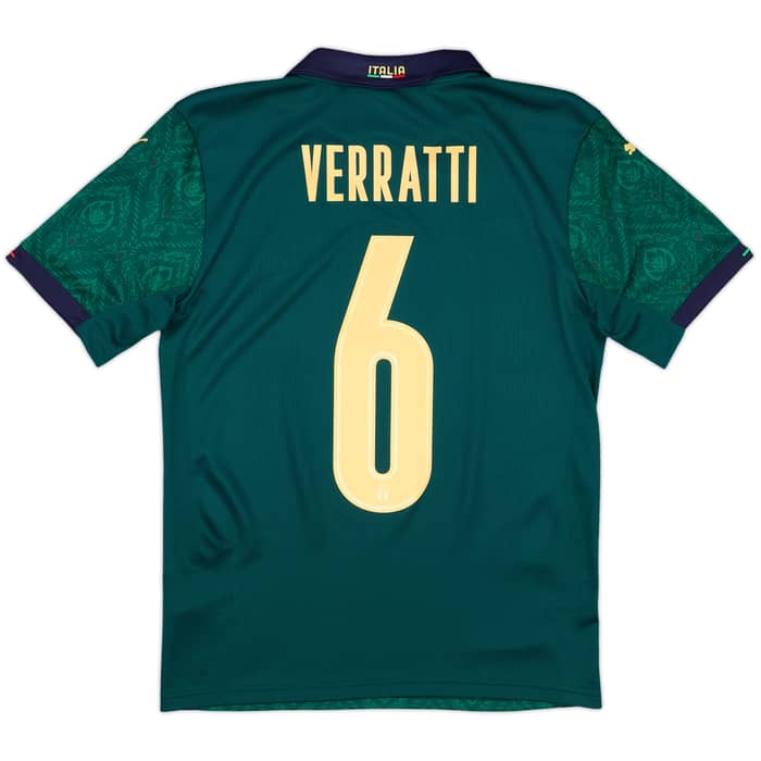 2019-20 Italy Third Shirt Verratti #6 - 10/10 - (XS)