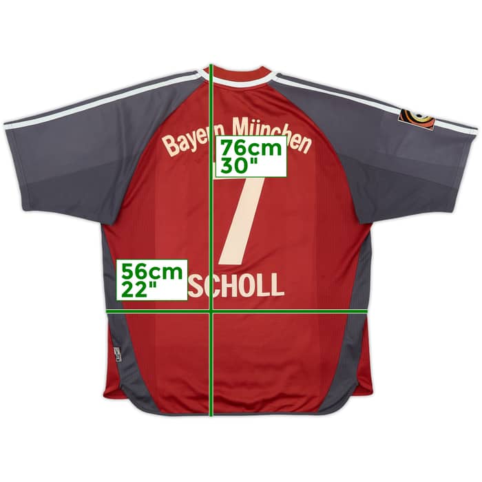 2001-02 Bayern Munich Home Shirt Scholl #7 - 5/10 - (L)