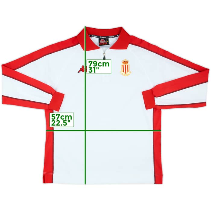 2000-01 Monaco Kappa 1/4 Zip L/S Training Shirt - 9/10 - (XL)