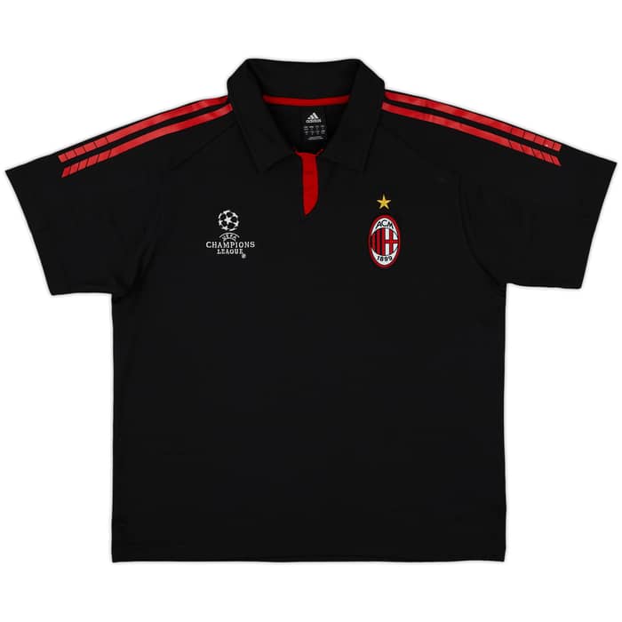 2005-06 AC Milan adidas CL Polo Shirt - 8/10 - (M/L)