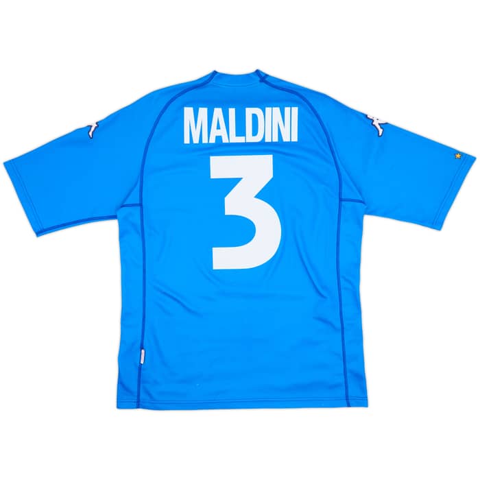 2000-01 Italy Home Shirt Maldini #3 - 6/10 - (XL)