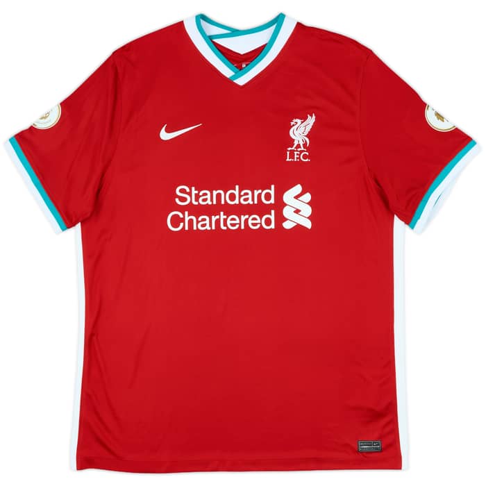 2020-21 Liverpool Home Shirt Virgil #4 - 9/10 - (XL)