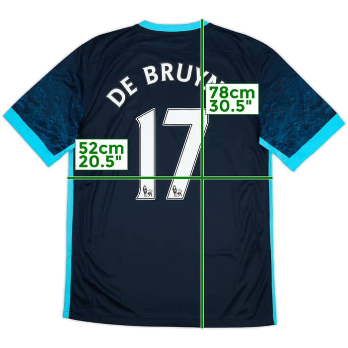 2015-16 Manchester City Away Shirt De Bruyne #17 - 8/10 - (M)