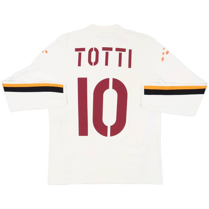 2003-04 Roma Away L/S Shirt Totti #10 - 6/10 - (M)
