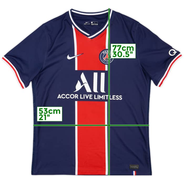 2020-21 Paris Saint-Germain Home Shirt - 9/10 - (L)