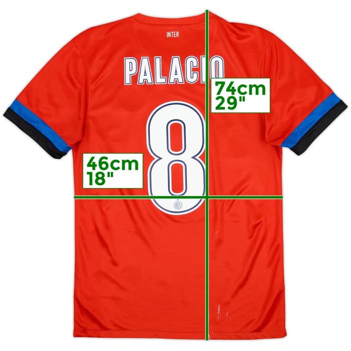 2012-13 Inter Milan Away Shirt Palacio #8 - 6/10 - (S)